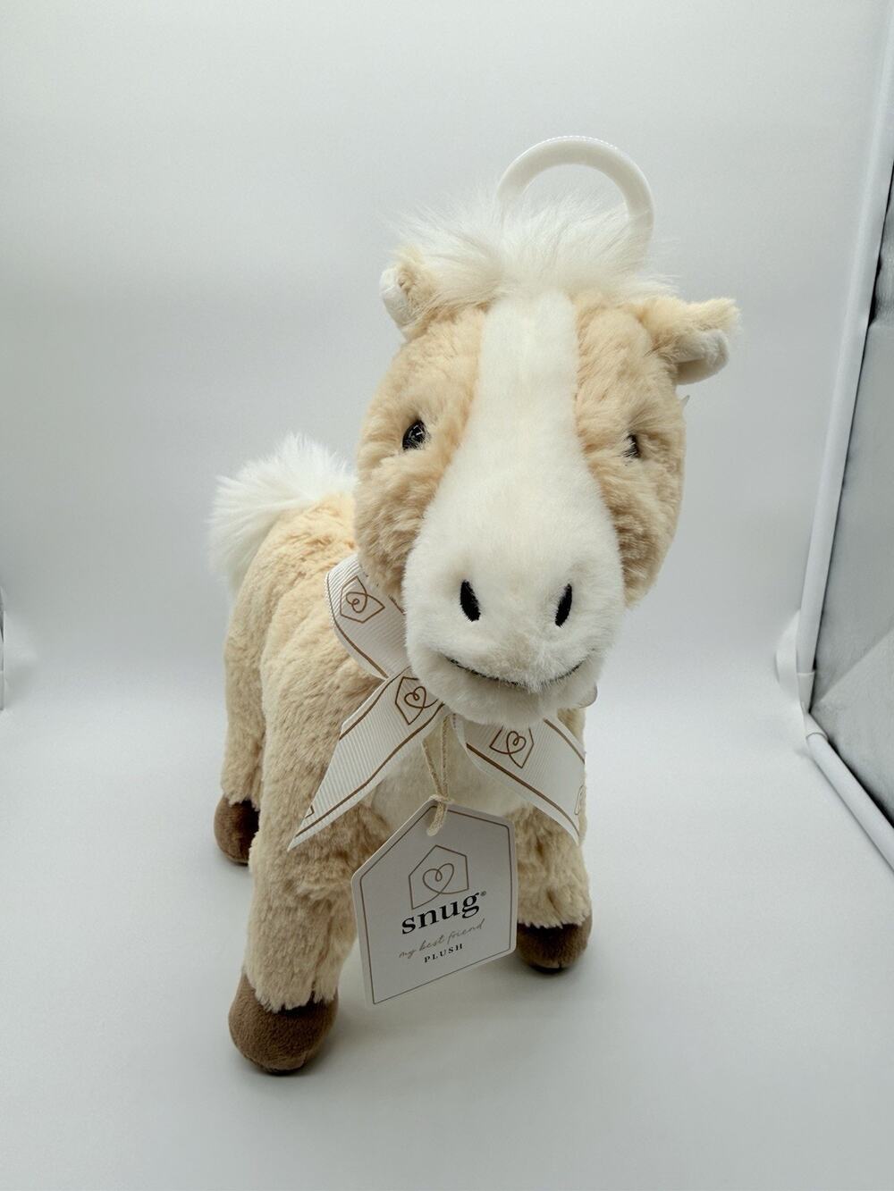 Snug Beige Horse Plush Soft Baby Toy Stuffed Animal Lovey 12" Medium NWT